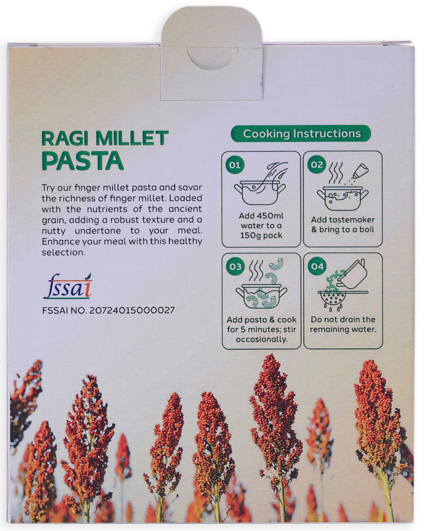 Ragi Millet Pasta