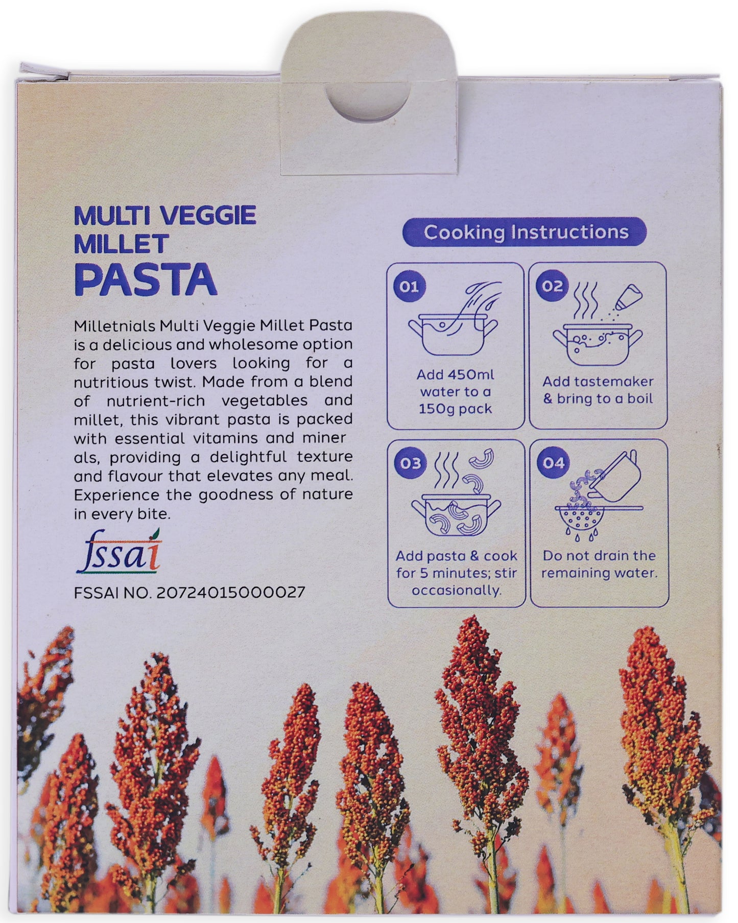 Multi Veggie Millet Pasta