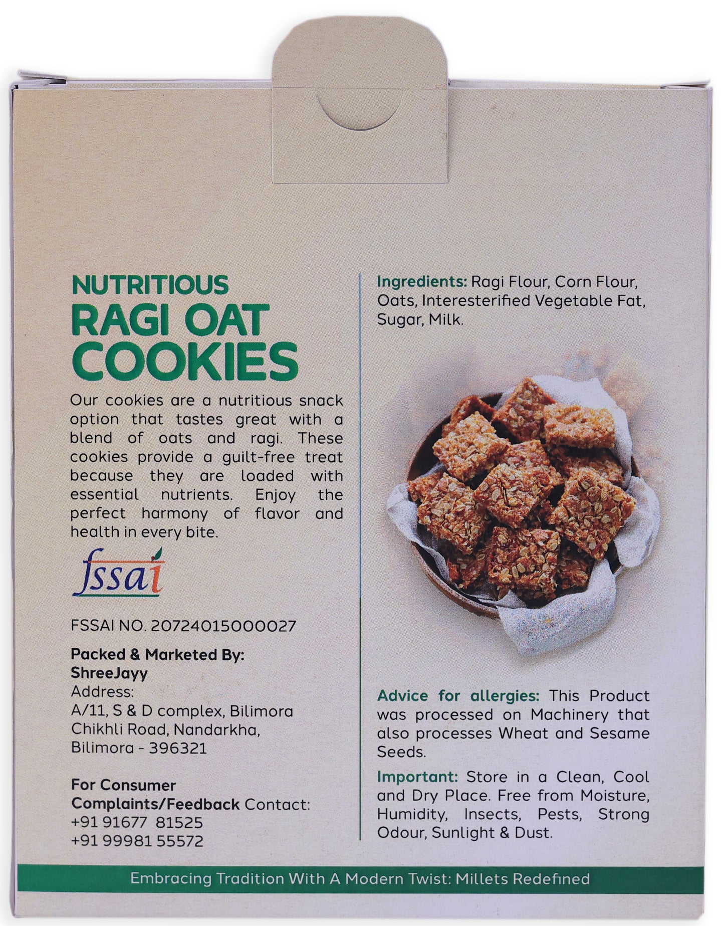 Ragi Oats Cookies